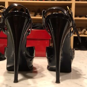 YSL Tribute Too platform sandal. Hardly worn